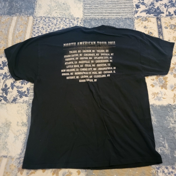 Bob Seger & The Silver Bullet Band North American 2011 Tour Tee T Shirt Mens XL - Picture 6 of 11